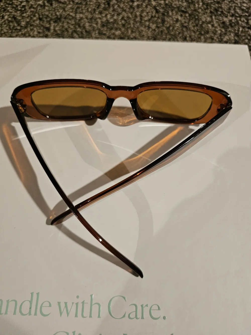 Women’s Rectangular Amber 6 Sunglasses